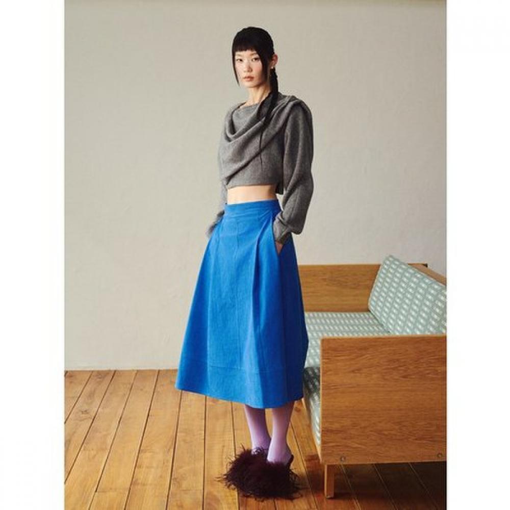 Cc Collect Corduroy Flare Skirt  C254msd032 BL/55
