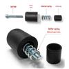 Motorcycle Crash Bar Anti-Fall Head: Rubber-Aluminum with Spring Buffer 