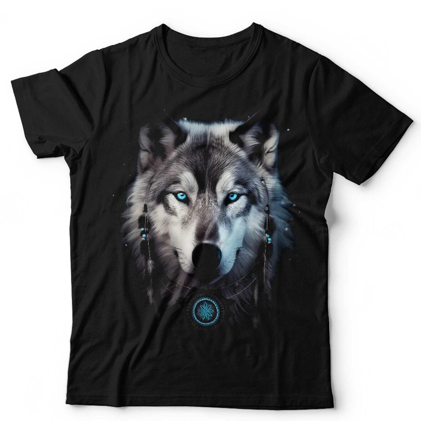 Wolf TShirt Dreamcatcher Unisex and Native American Hipster Wolfpack Nature 2XL