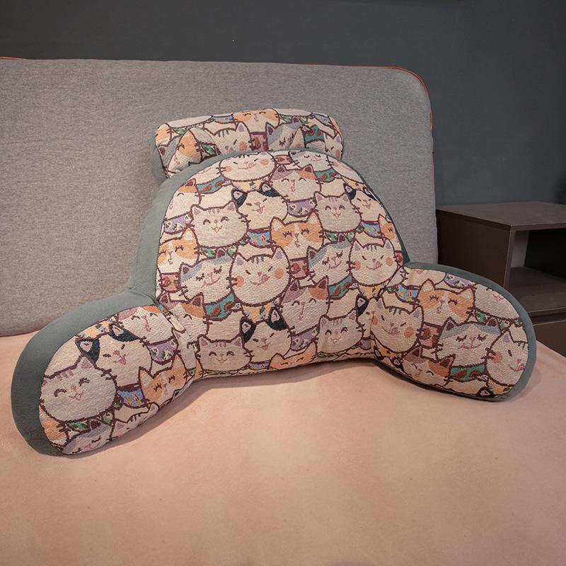 

Retro Style Headboard Cushion: Soft Lumbar Support Pillow for Bed & Sofa 50 CM