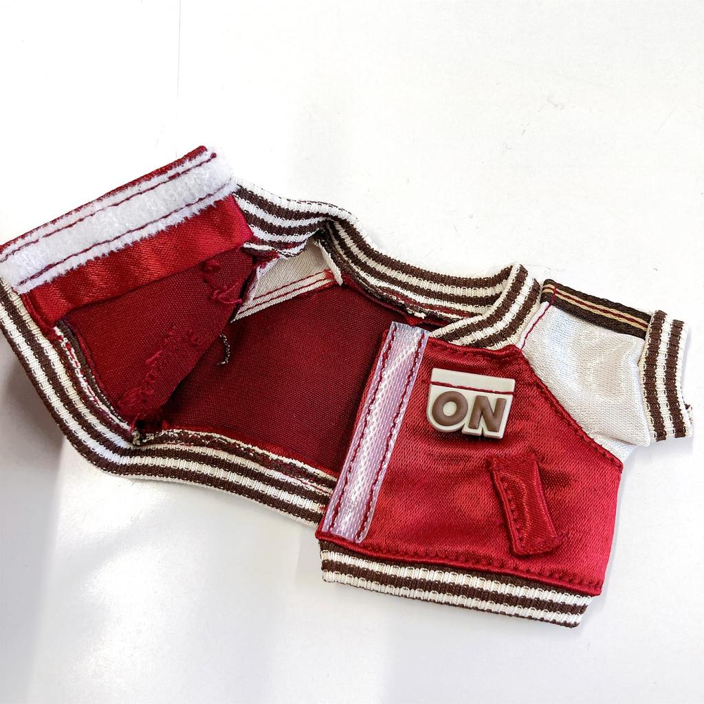 Plush Stadium Jacket for 10-15cm Plush Toys, Kigurumi Accessories, Otaku Activities, Doll Mascot, K-Pop Doll Costume [Used]