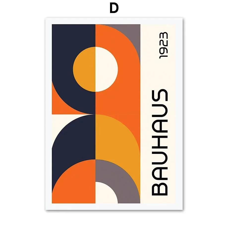 Bauhaus Abstract Geometric Line Colorful Wall Art Nordic PostersCanvas Painting  And Prints Wall Pictures For Living Room Decor