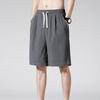 Men Shorts Elastic Waistband Drawstring Design Summer Sport Pants Ultra-Thin Ice Silk Fitness Short Pants