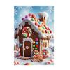 Christmas snowmanGarden Flag 12x18 Inch Double Sided for Courtyard Outdoor Welcome Flag Decoration (Excluding Flagpole)