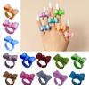 Colorful Bows Rings Resin Rings Cute Acrylic Rings Knuckles Stacking Rings Aesthetic Bowknot Finger Rings Plastic Rings