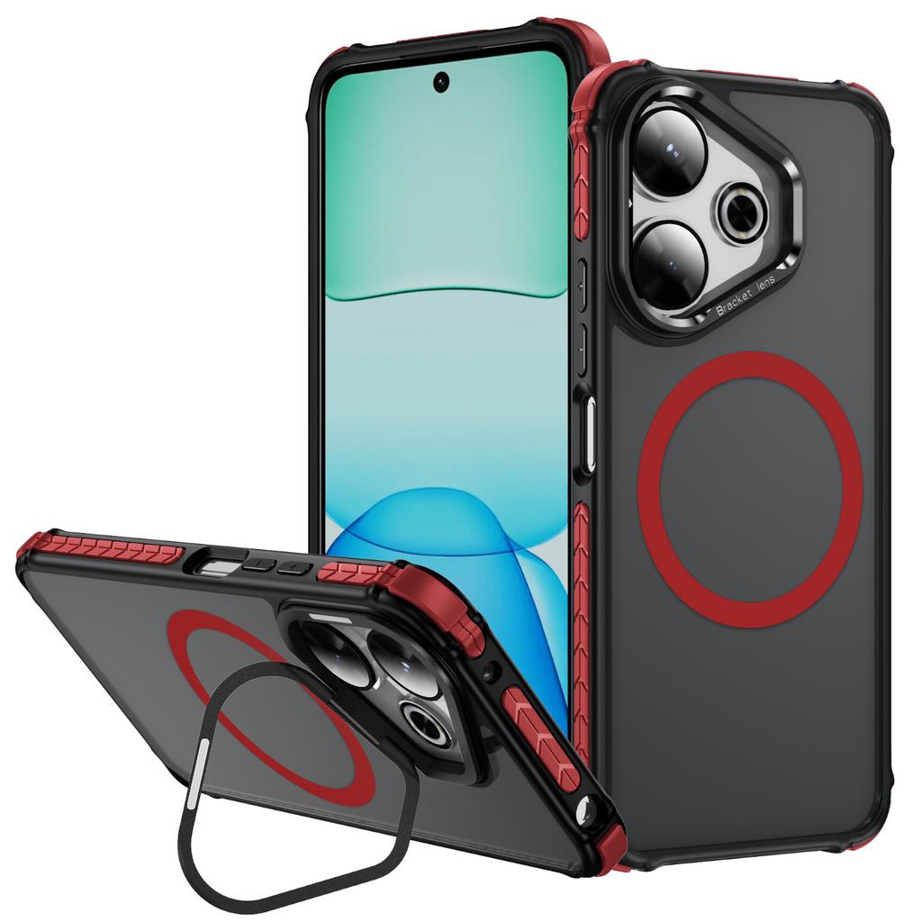 For Redmi Phone Case Magnetic Suction Ultra-thin Anti Drop Heat Dissipation Cool Phone Case Skin Feel Bracket Phone Case