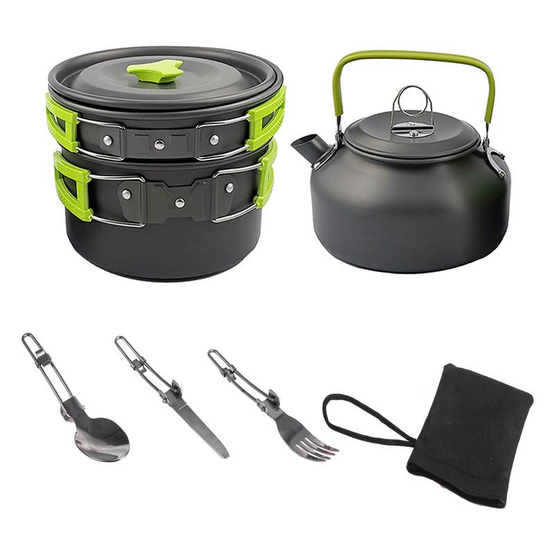 ZISIZ Outdoor Camping Pot & Kettle Set
