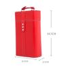 PU Leather Vintage Wine Bottle  Box Double  Wine Bottle Carrying Holder Storage Case For Gift Fashion Pack High-Grade Gift Box