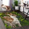 Büroteppich: Von der Natur inspiriertes Hirschdesign Perfekt zum Schutz von Sofas Unter Stühlen