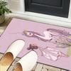 Dancing Ballerina In Pink Office Rug Chair Mat, Entryway Carpet, Suitable for Front Door, Bedroom, Living Room, Desk, Holiday Gift