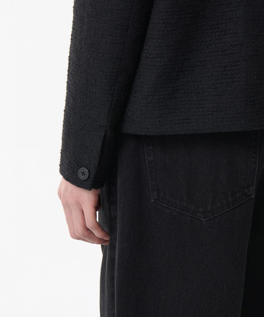 Musinsa Standard V-Neck Tweed Jacket [Black]