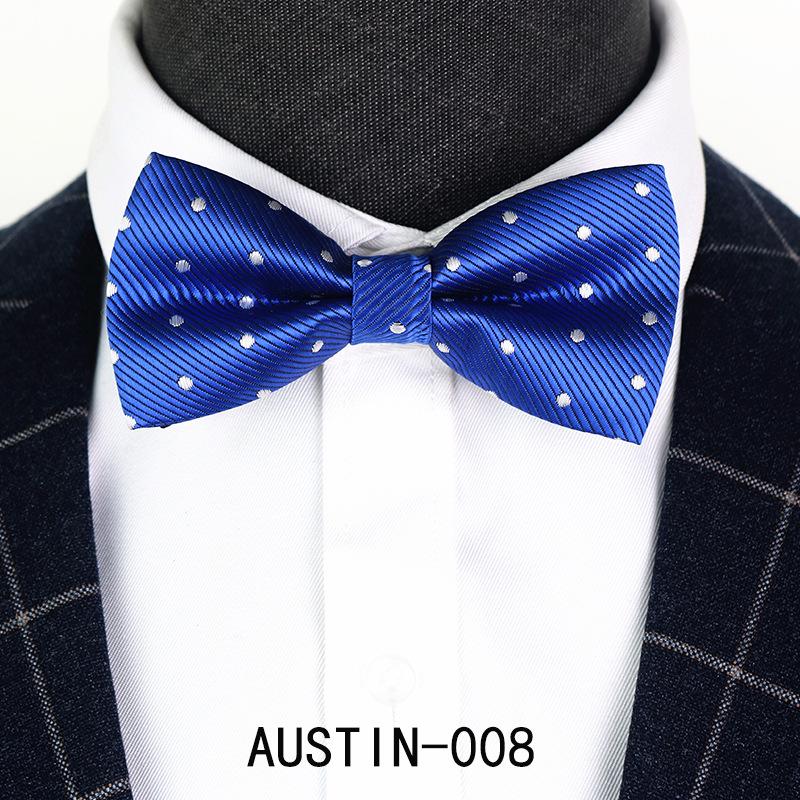 Men's Jacquard Bow Tie & Boutonniere Set for Weddings