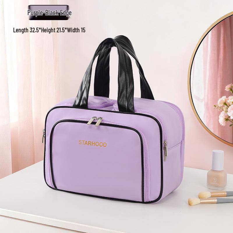 Large Capacity Multi-functional Makeup Bag with Multi-layer Compartments - Portable Travel Toiletry Storage Bag