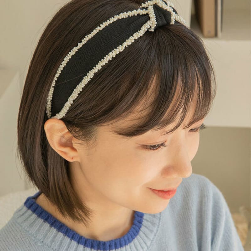 Primaute HERRINGBONE BEADS HAIRBAND
