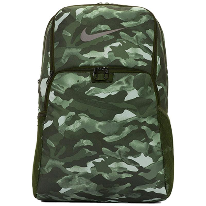 Nike Polyester Backpack Regular Unisex Green Camouflage Casual BA6216-100