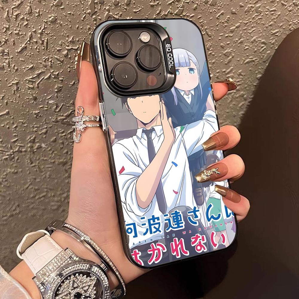 Hakarenai Aharen Reina Phone Case for iPhone 16 15 14 13 12 11 X XR XS 8 7 Pro Max Plus Translucent Colour Printing Cover Luxury