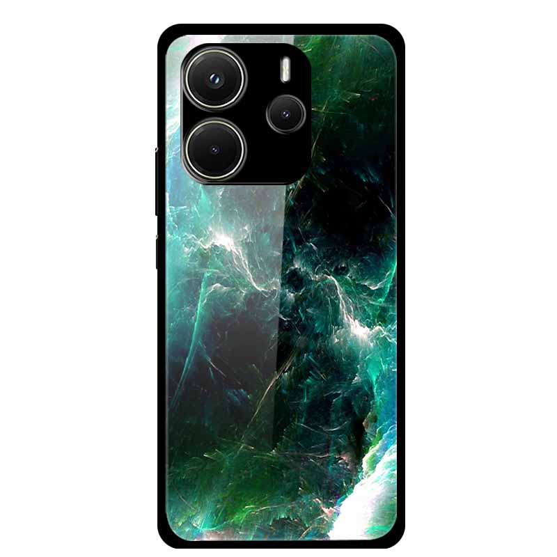 Case For Redmi Note 14 4G Case Note14 Coque Tempered Glass Hard Back Cover For Xiaomi Redmi Note 14 5G Phone Case Soft Bumper