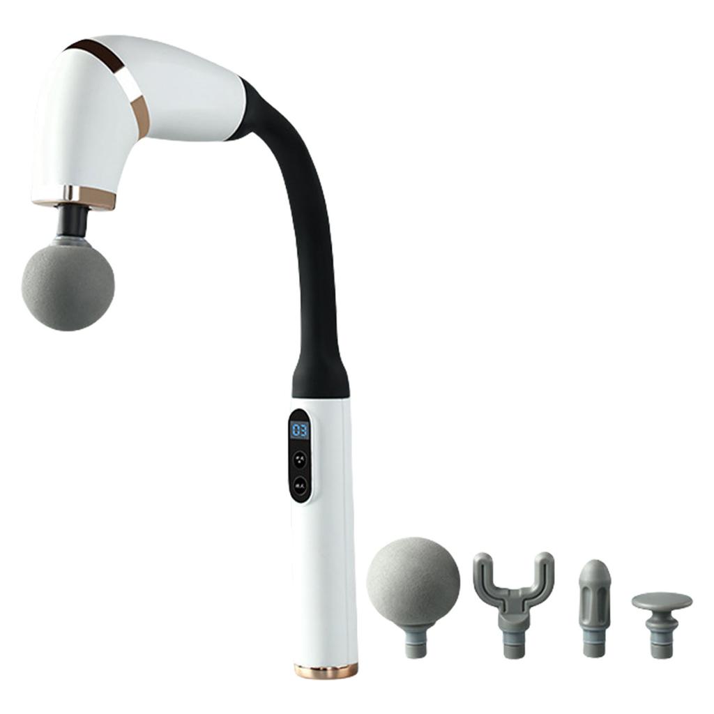 Fascia Guns Electric Massage Guns with Extension Handle Percussion Massager Hammer for Back Neck Waist Leg Back Massager