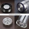 Heenoor Portable Double-Wall Glass Tea Infuser Bottle