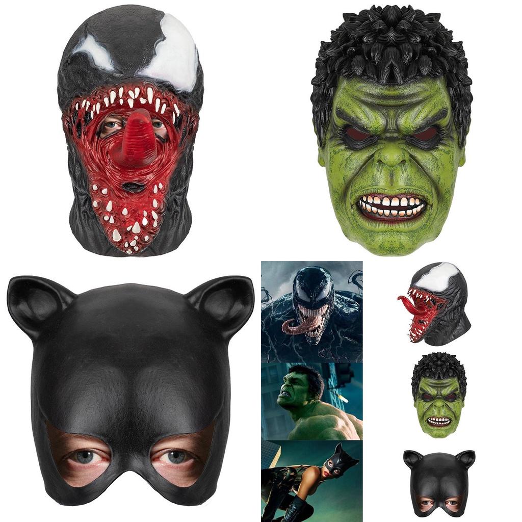 Ręcznie malowana maska ​​lateksowa z postacią Avengersów, rekwizyty na Halloween, na imprezy kostiumowe