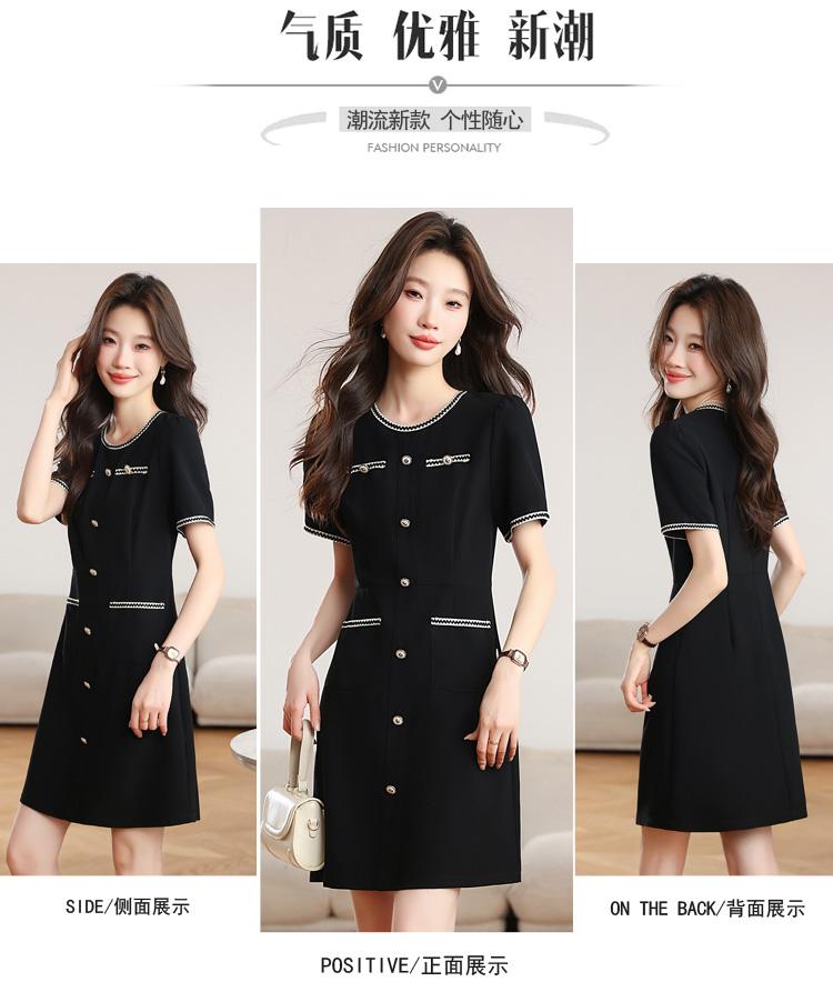 Elegant and Slim, Light Luxury Small Black Dress