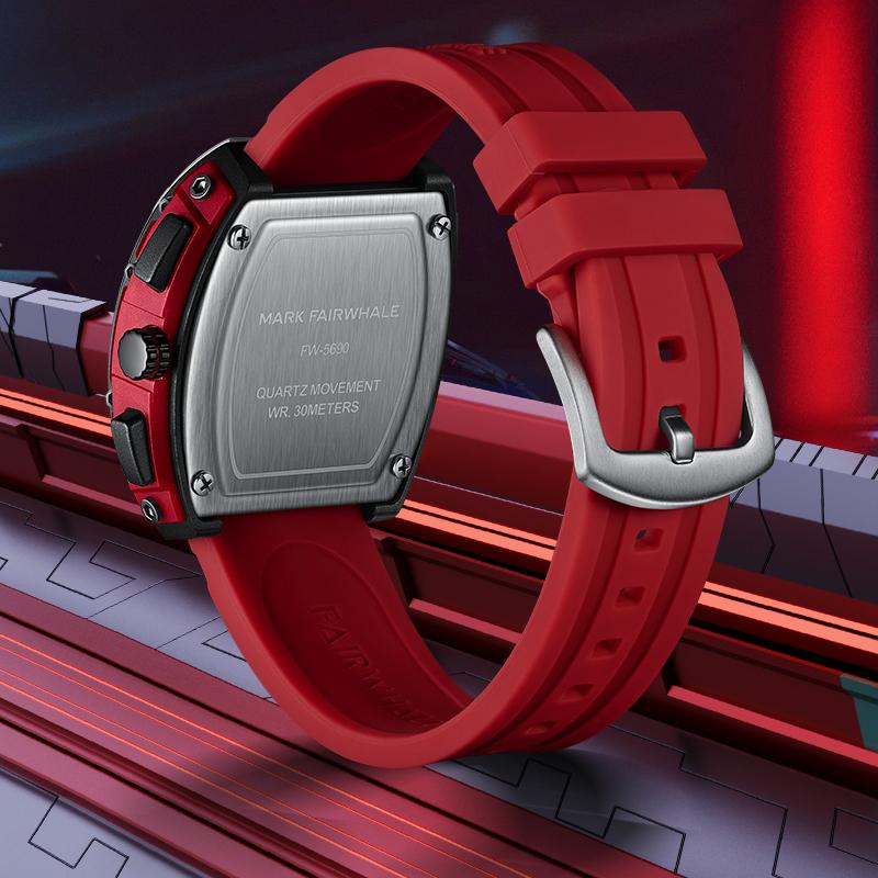 Fairwhale Plastic Case Rubber Strap Watch Made Your Brand Fashion Quartz Wrist Watcses