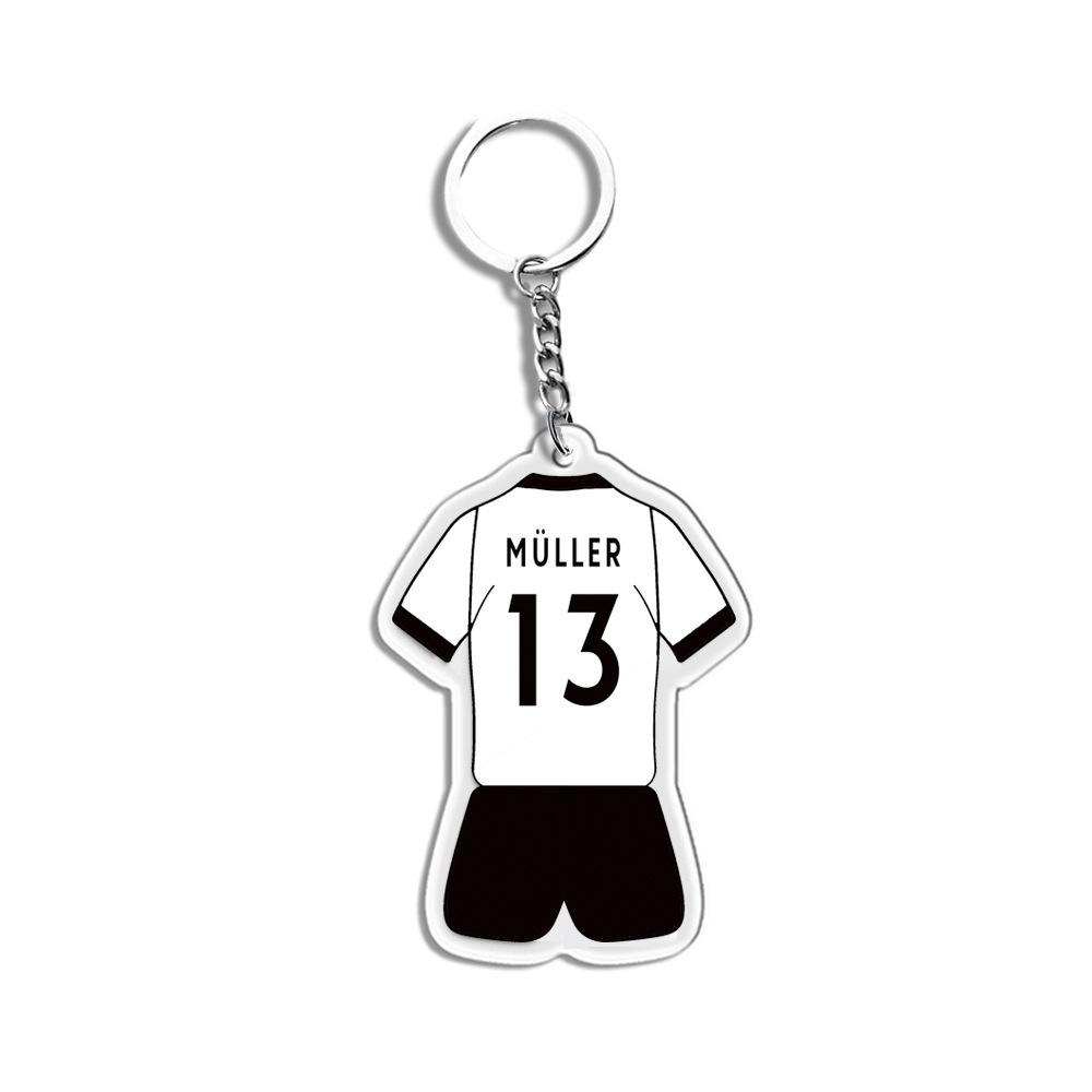 Porte-clés Joueur Étoile: Messi, Ronaldo, Neymar - Souvenirs et Cadeaux de Football en Acrylique
