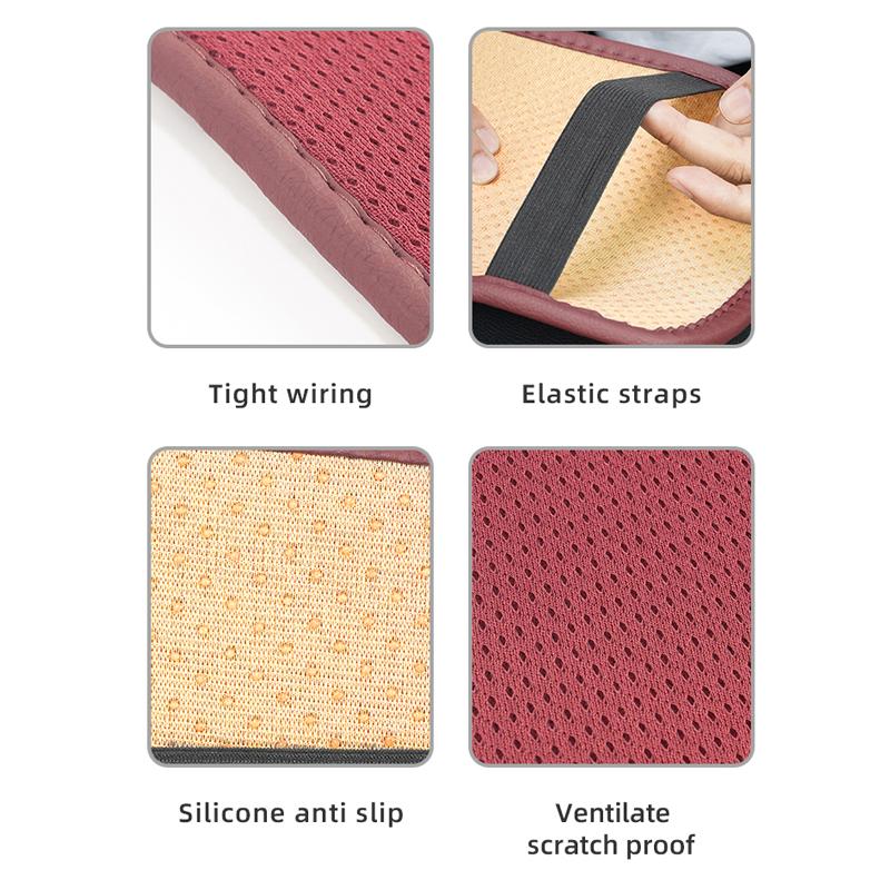 Car Armrest Box Pad Ice Silk Arm Rest Cover Soft Cushion For Opel Astra Grandland Corsa Mokka Frontera Insignia Zafira Vivaro JS9