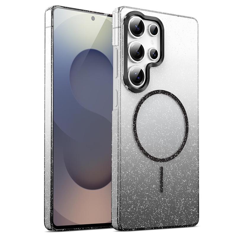 Glitzer Farbverlauf Transparent Für Magsafe Hülle Für Samsung S25 Edge S24 S23 FE S22 Ultra Plus A56 A36 A26 A16 A55 A33 A06 A54 A25 Abdeckung
