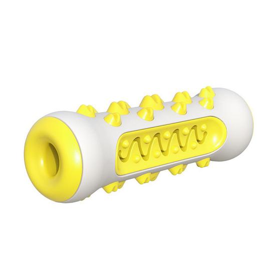 Pet Toy Teeth Cleaning Design Bite-Resistant TPR Medium Large Dogs Chew Toy with Built-In Sound Stimulator