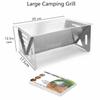 1 PC charcoal grill & salad bar portable foldable smokeless BBQ grill suitable for outdoor camping and family barbecue