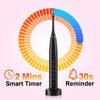 Sarmocare Electric Sonic Toothbrush with 6 Pcs Replacement Heads Rechargeable Waterproof Oral Care Electronic Tooth Brushes