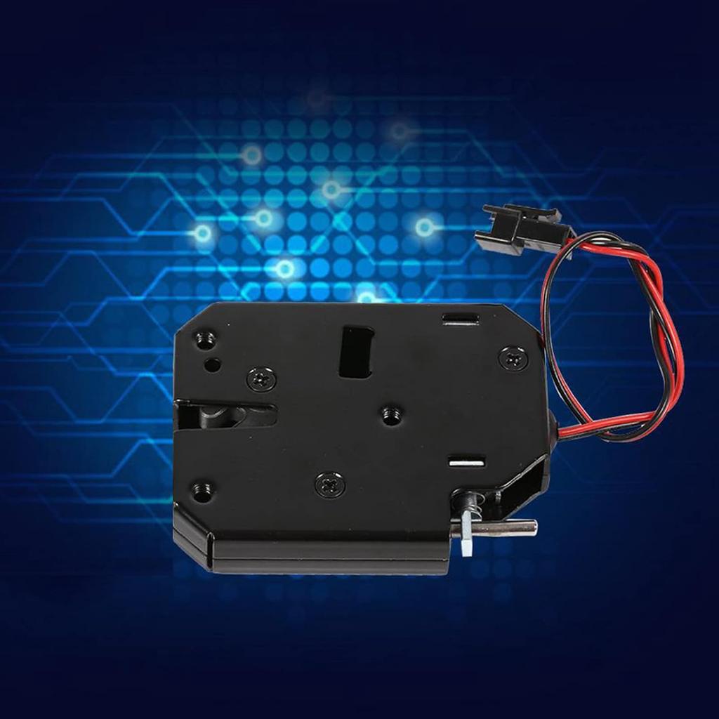 2Sets Electronic Cabinet Lock, DC 12V 2A Electromagnetic Electric Control Cabinet Drawer Lockers Carbon Steel Solenoid Cabinet Spring Lock Mini