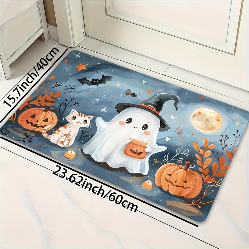 Halloween Rug Welcome Mat Cute Pumpkin Ghost Doormat Outdoor Carpet Rug For Bedroom Living Room Rug Large Area Rug Home