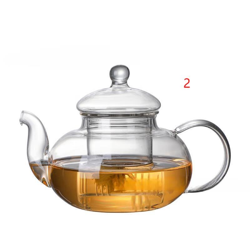 Qitai 800ml Thickened Heat-Resistant Glass Teapot & Cold Pitcher Set