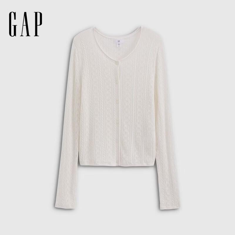 Gap Women's Hollow Knit Long Sleeve Cardigan
