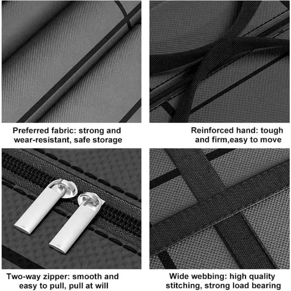 Space Saving Thickened Clothes Storage Bag Double Zipper Large Capacity Duffel Bag Dust-Proof Portable Tote Bag Travel