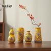 Neue chinesische Stil Emaille Keramik Blumenvase
