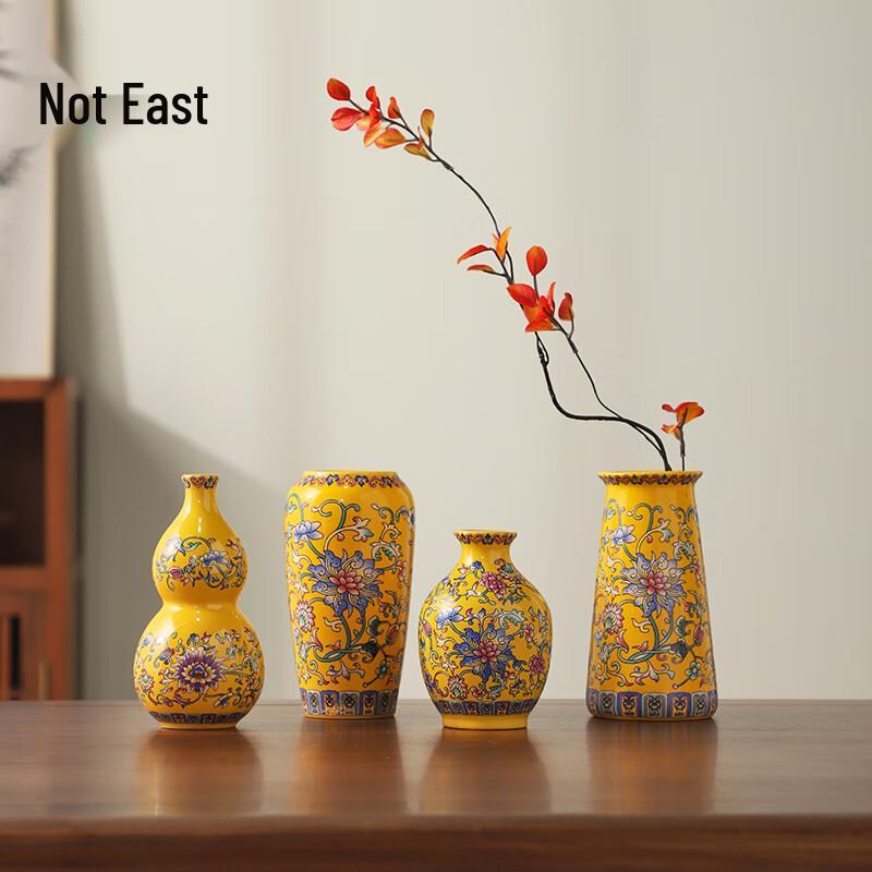Neue chinesische Stil Emaille Keramik Blumenvase