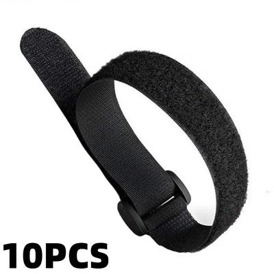 10pcs/set Cable Straps Reusable Cable Organizer Desk Wire Winder Cable Tie Organizer Data Line Protection Storage Gadget