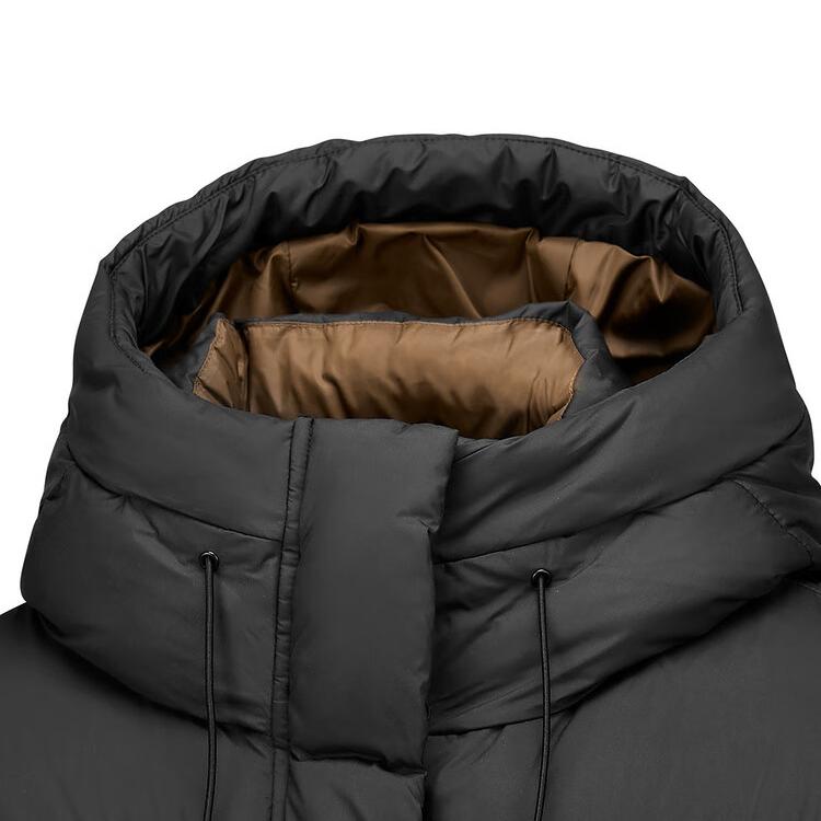 Skechers Basic Sports Series Warm Soft Breathable Solid Color Hooded Down Jacket Women outerwear P425W092-0018