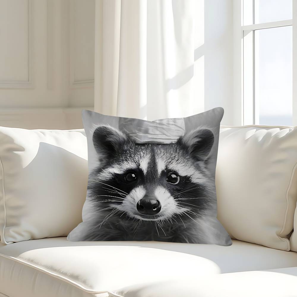 Funny Animals Bathroom Pillow Case Removable Washable Cushion Cover – All-Season Soft Linen