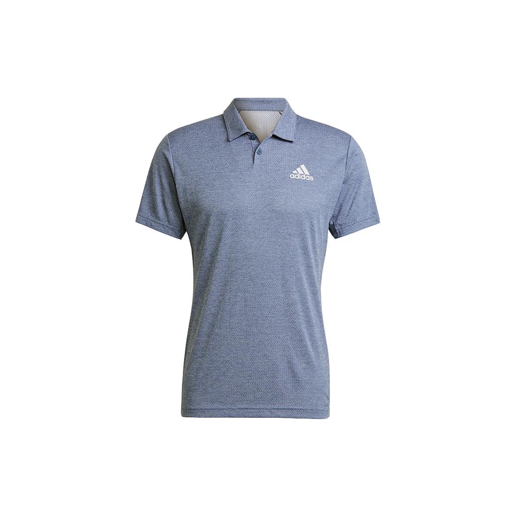 Adidas Polo Shirts Men's Blue Polo Collar Moderate Straight Fit GQ3730