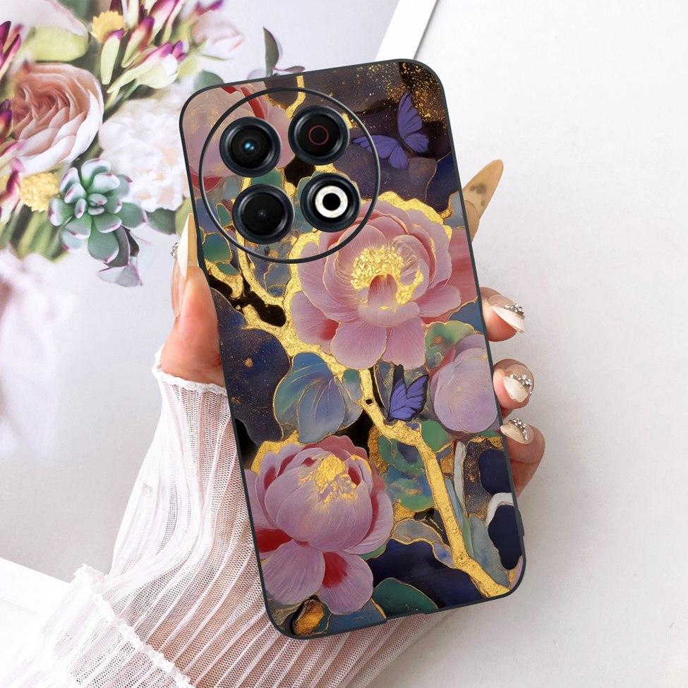 Phone Case For Tecno Spark 30 Pro 4G Cover KL7 Luxury Fashion Cute Cat Funny Painted Bumper For Tecno Spark 30 Pro 4G Casing