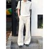 Men S Summer Thin Wide Leg Loose Casual Straight Linen Trousers