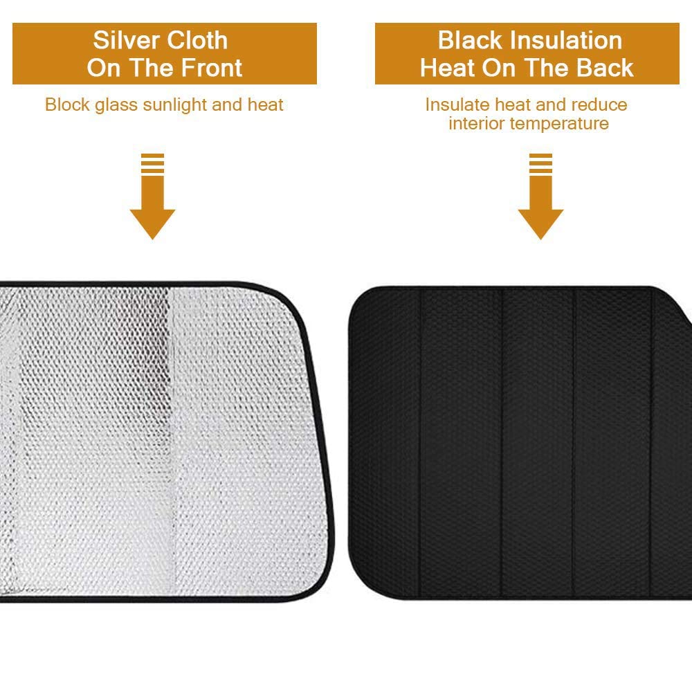 Big Ant Windschutzscheiben-Sonnenschutz für Jeep Wrangler TJ JK JL Gladiator JT Türblock UV-Sonnenschutz-Protektor Auto-Sonnenschutz Hält Ihr Auto Kühl Autofenster