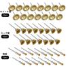 KIMLONTON Brass Wire Brushes, Polishing Brushes, Router Brushes, Wheel Brushes, Cup Brushes, and Cylindrical Brushes (Set of 45) - Rust Removal Tools,