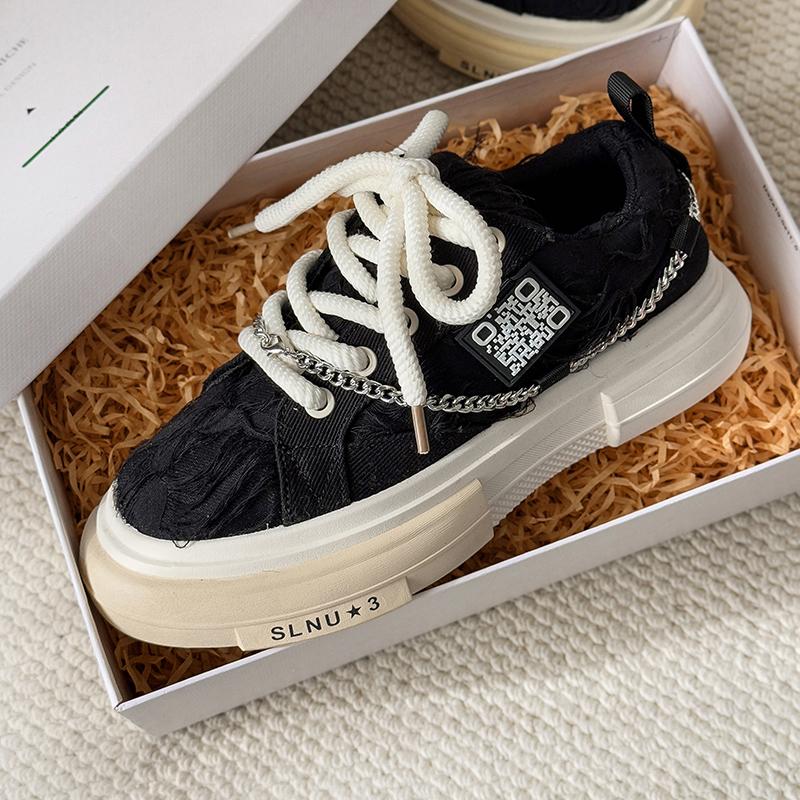 Fashion 2025 Summer New Canvas Shoes Non-slip Wear-resistant Soft Sole Comfortable Outdoor Trend Fashion Casual Daddy Shoes Board Shoes