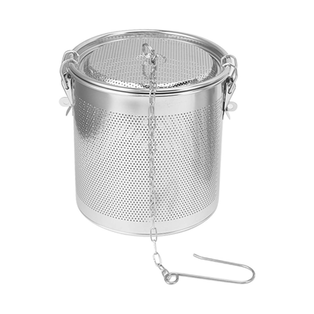 Stainless Steel Seasoning Strainer Microporous Filtration Thickened Spice Infuser Basket for Home Kitchen