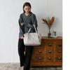 VITAFELICE Women's 3-Room Side Tuck Tote Bag (inb-10037p) (Ice Gray)
